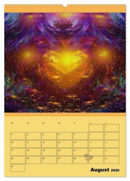 Produktbild: Ganz viel Herz (Wandkalender 2026 DIN A2 hoch), CALVENDO Monatskalender