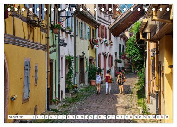 Produktbild: Eguisheim - Eines der sch&ouml;nsten D&ouml;rfer Frankreichs (Tischkalender 2026 DIN A5 quer), CALVENDO Monatskalender