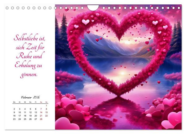 Produktbild: Dein Jahr gef&uuml;llt mit Selbstliebe (Wandkalender 2026 DIN A4 quer), CALVENDO Monatskalender