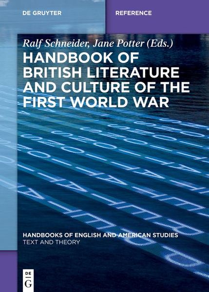 Produktbild: Handbook of British Literature and Culture of the First World War