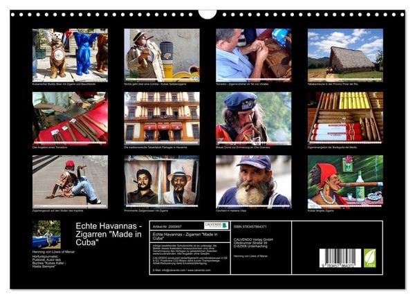 Produktbild: Echte Havannas - Zigarren "Made in Cuba" (Wandkalender 2026 DIN A3 quer), CALVENDO Monatskalender