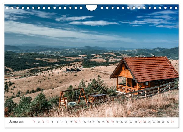 Produktbild: Serbien - Mosaikstein des Balkans (Wandkalender 2026 DIN A4 quer), CALVENDO Monatskalender