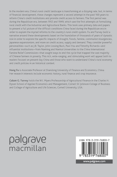 Produktbild: The Evolution of Agricultural Credit during China&rsquo;s Republican Era, 1912&ndash;1949
