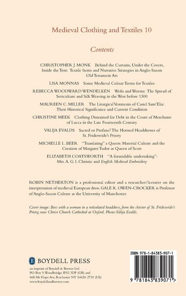 Produktbild: Medieval Clothing and Textiles 10