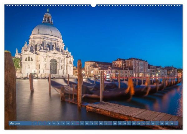 Produktbild: Venedig - Magische Lagunenstadt (Wandkalender 2026 DIN A2 quer), CALVENDO Monatskalender
