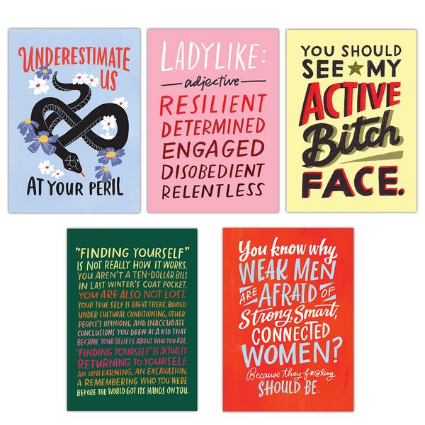 Produktbild: Feminist Postcard Book, 20 Postcards (2 Each 10 Styles)