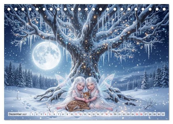 Produktbild: Im Zaubergarten der Feenkinder (Tischkalender 2027 DIN A5 quer), CALVENDO Monatskalender