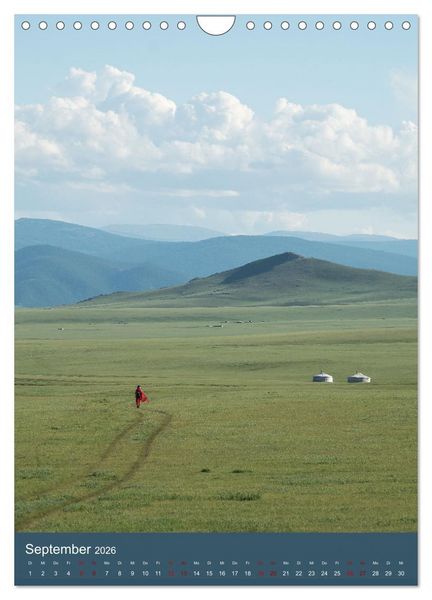 Produktbild: Mongolei - Mensch, Natur und Religion im Einklang (Wandkalender 2026 DIN A4 hoch), CALVENDO Monatskalender