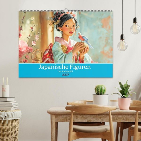 Produktbild: Japanische Figuren - Im Anime-Stil (Wandkalender 2027 DIN A2 quer), CALVENDO Monatskalender
