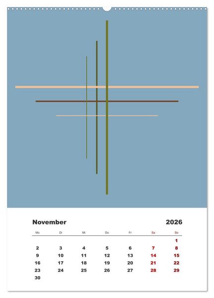 Produktbild: GeoArt - geometrische Formen (hochwertiger Premium Wandkalender 2026 DIN A2 hoch), Kunstdruck in Hochglanz