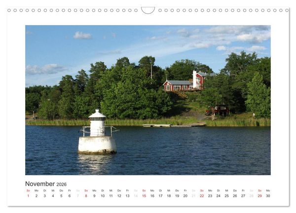Produktbild: Stockholmer Sch&auml;rengarten (Wandkalender 2026 DIN A3 quer), CALVENDO Monatskalender