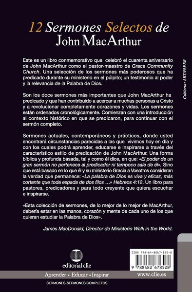 Produktbild: El 12 Sermones selectos de John MacArthur