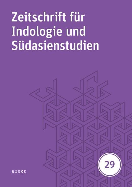 Produktbild: Zeitschrift f&uuml;r Indologie und S&uuml;dasienstudien, Band 29 (2012)