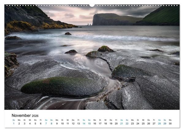 Produktbild: F&auml;r&ouml;er - Archipel im Nordmeer (Wandkalender 2026 DIN A2 quer), CALVENDO Monatskalender
