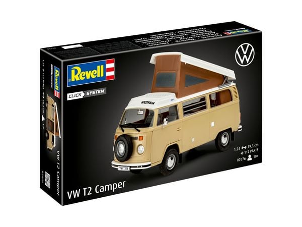 Produktbild: VW T2 Camper (Click System), Revell Bausatz zum Zusammenstecken mehrfarbig