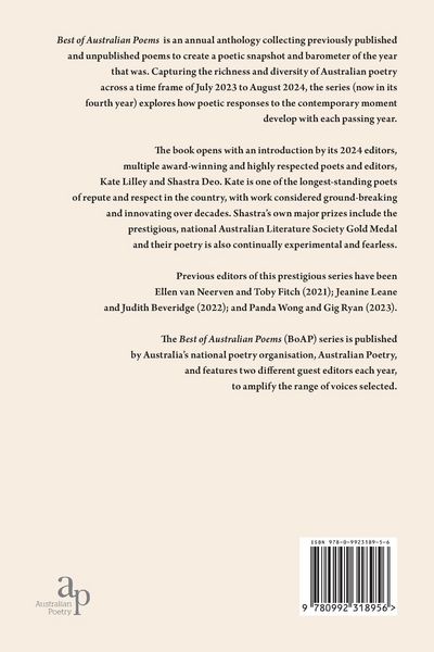 Produktbild: Best of Australian Poems 2024