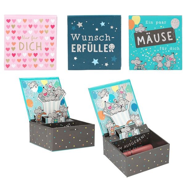 Produktbild: WUNSCHERF&Uuml;LLER Pop up Box f&uuml;r Geldgeschenke