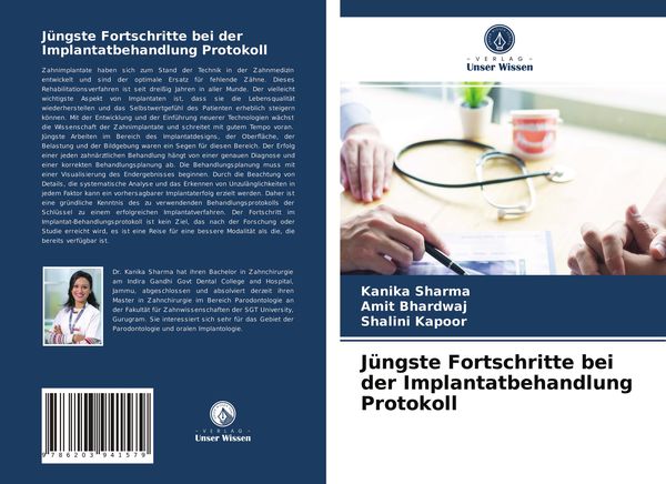 Produktbild: J&uuml;ngste Fortschritte bei der Implantatbehandlung Protokoll