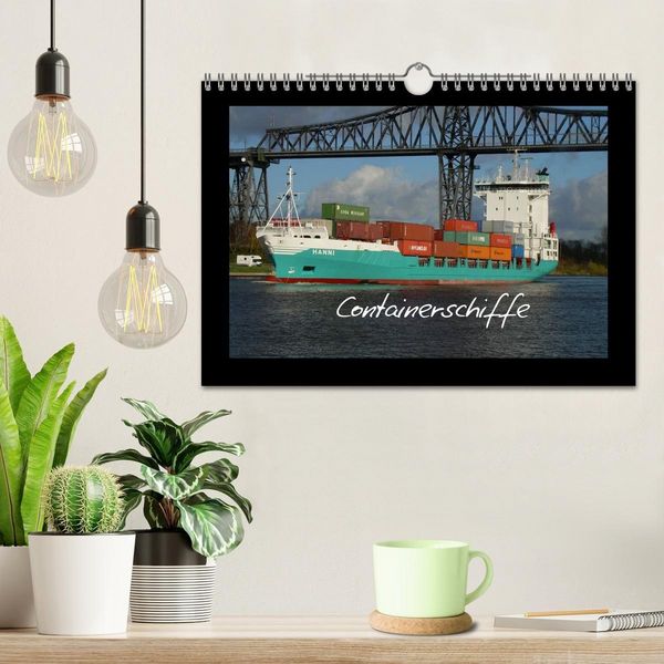 Produktbild: Containerschiffe (Wandkalender 2027 DIN A4 quer), CALVENDO Monatskalender
