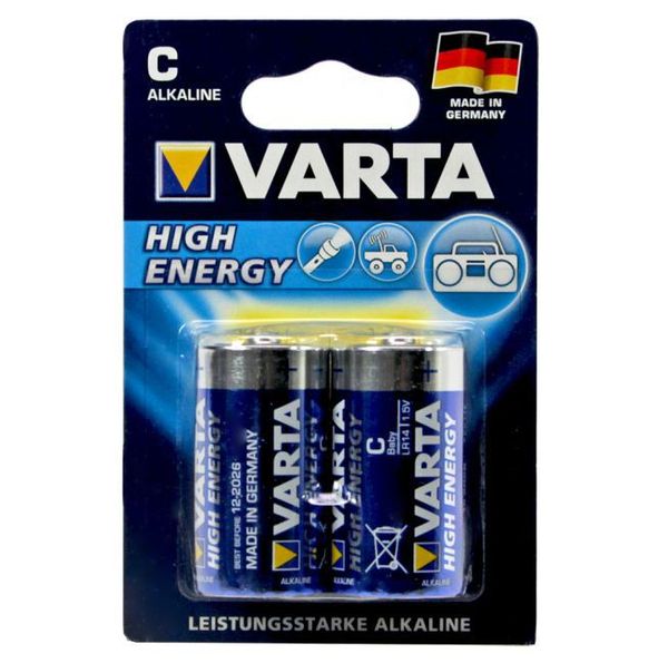 Produktbild: Batterie Varta Alkaline High Energy LR14-C-Baby, 1,5 V,2er