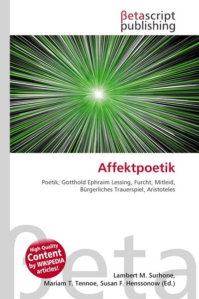 Produktbild: Affektpoetik