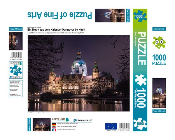 Produktbild: CALVENDO Puzzle Ein Motiv aus dem Kalender Hannover by Night | 1000 Teile Lege-Gr&ouml;&szlig;e 64x48cm Foto-Puzzle f&uuml;r gl&uuml;ckliche Stunden