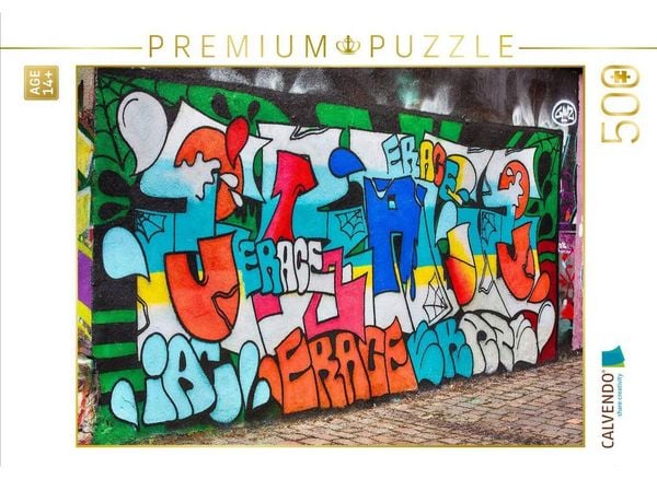 CALVENDO Puzzle Dresdner-Neustadt Alaunstraße / Einfahrt Scheune | 500 Teile Lege-Größe 48 × 36 cm Foto-Puzzle für Erwachsene