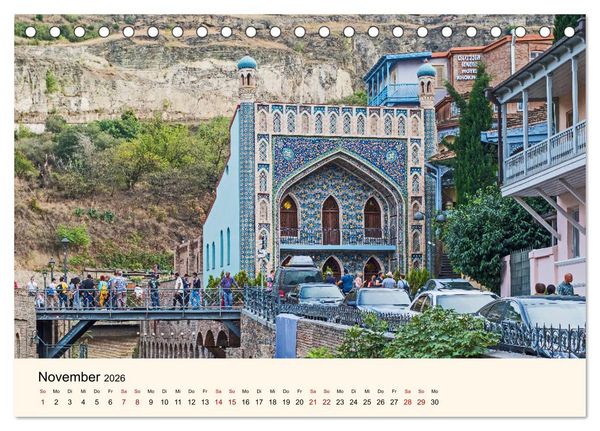 Produktbild: Tiflis - Die Metropole Georgiens (Tischkalender 2026 DIN A5 quer), CALVENDO Monatskalender