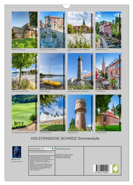 Produktbild: HOLSTEINISCHE SCHWEIZ Sommeridylle (Wandkalender 2026 DIN A3 hoch), CALVENDO Monatskalender