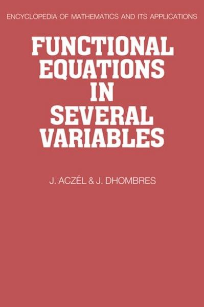 Produktbild: Functional Equations in Several Variables