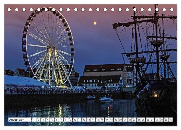 Produktbild: Danzig - Eine historische Sch&ouml;nheit (Tischkalender 2027 DIN A5 quer), CALVENDO Monatskalender