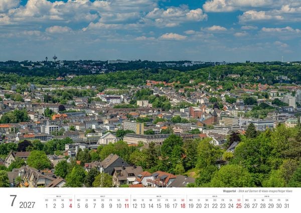 Produktbild: Wuppertal 2027 Bildkalender A3 Spiralbindung