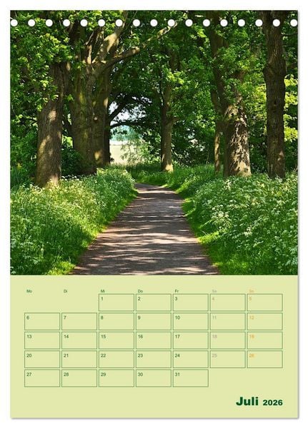 Produktbild: Wald- und Wiesenkalender 2026 Planer (Tischkalender 2026 DIN A5 hoch), CALVENDO Monatskalender