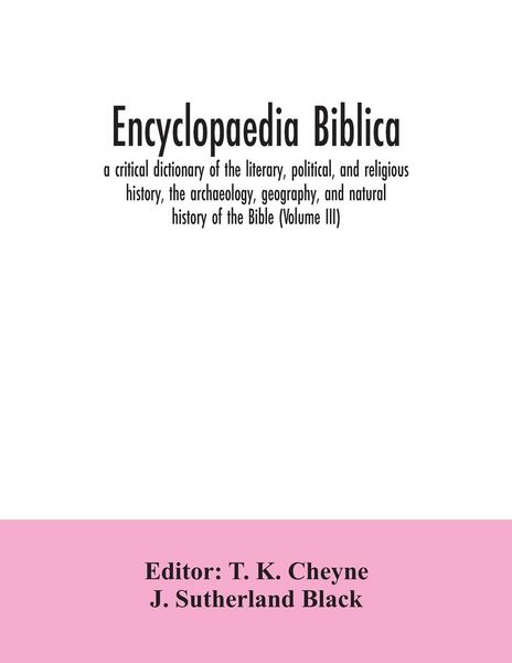 Produktbild: Encyclopaedia Biblica