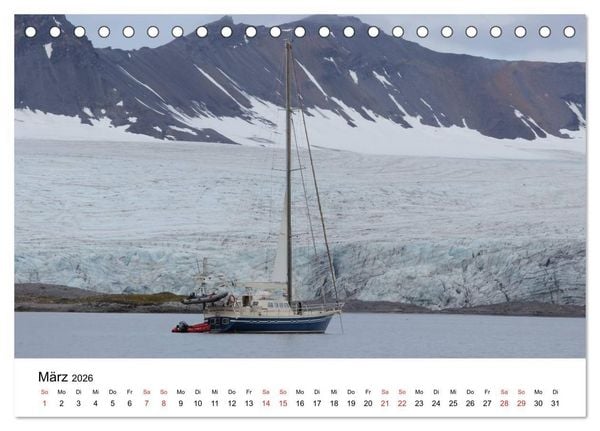 Produktbild: Svalbard 2026 (Tischkalender 2026 DIN A5 quer), CALVENDO Monatskalender