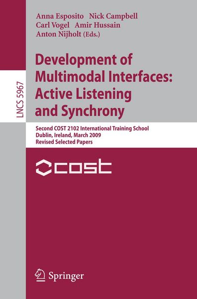 Produktbild: Development of Multimodal Interfaces: Active Listening and Synchrony
