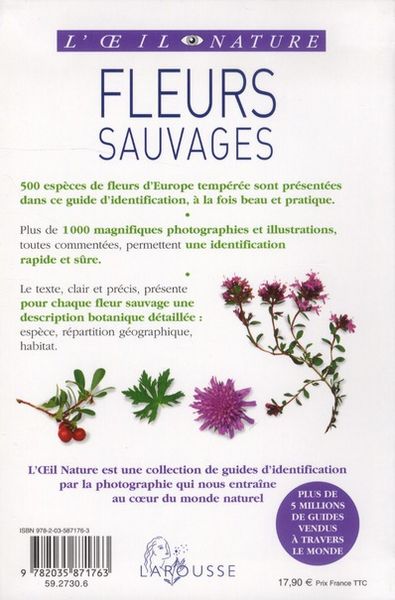 Produktbild: Fleurs sauvages : 500 esp&egrave;ces