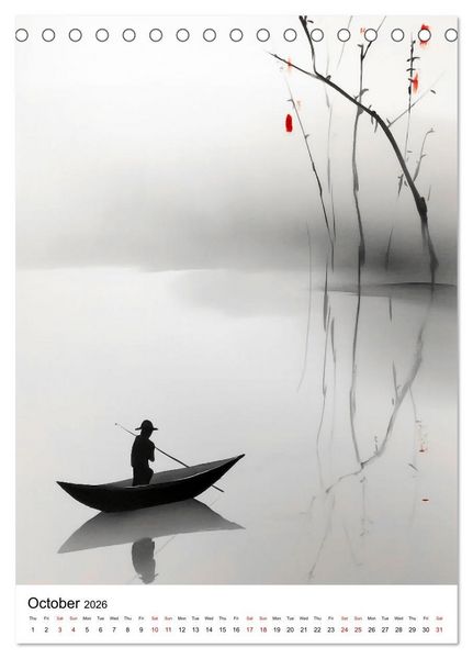 Produktbild: Zen Serenity (Desk Calendar 2026 DIN A5 portrait), CALVENDO 12 Month DeskCalendar