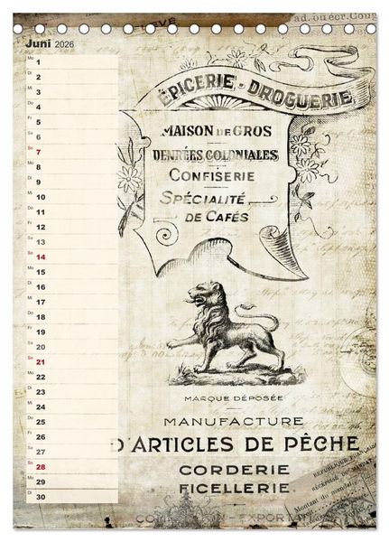 Produktbild: Vintage Welten (Tischkalender 2026 DIN A5 hoch), CALVENDO Monatskalender