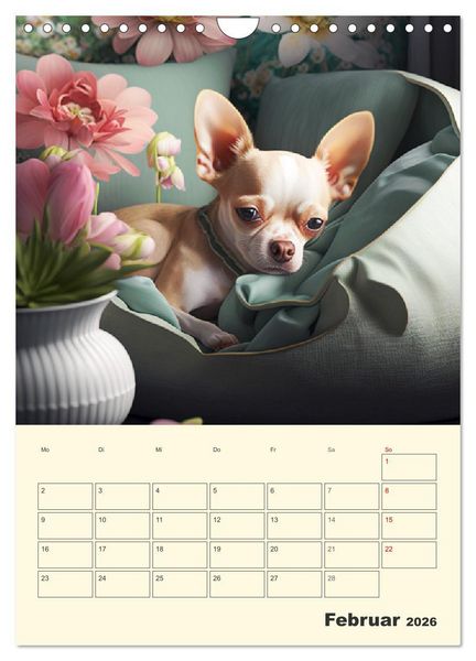 Produktbild: Witzige Chihuahuas. Gl&uuml;ckliche Temperamentb&uuml;ndel (Wandkalender 2026 DIN A4 hoch), CALVENDO Monatskalender