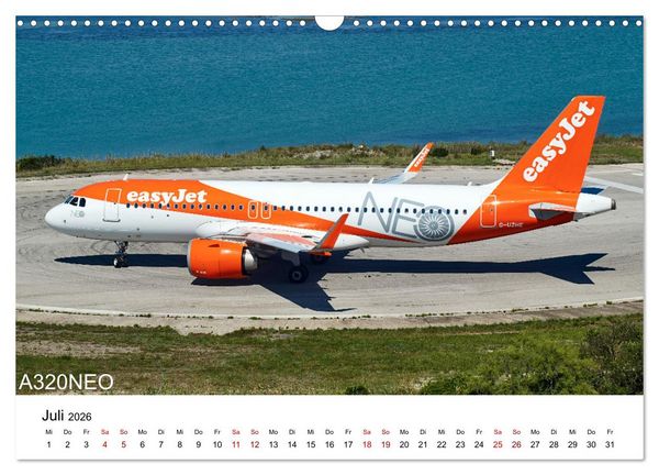 Produktbild: Flugzeuge von Airbus (Wandkalender 2026 DIN A3 quer), CALVENDO Monatskalender