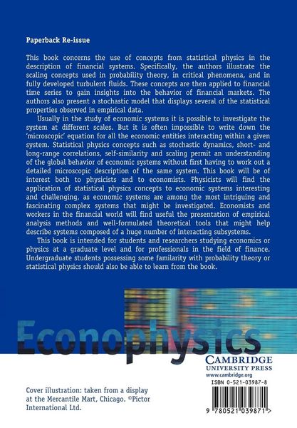 Produktbild: An Introduction to Econophysics