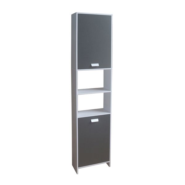 HTI-Living Badregal Grau/Weiß Thekla