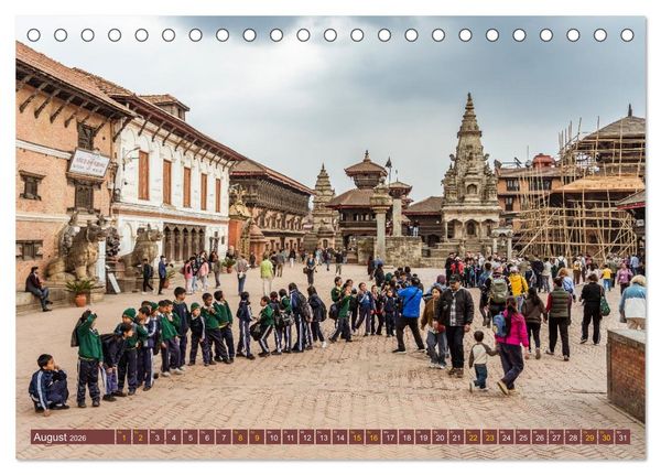 Produktbild: K&ouml;nigsst&auml;tte im Kathmandutal (Tischkalender 2026 DIN A5 quer), CALVENDO Monatskalender