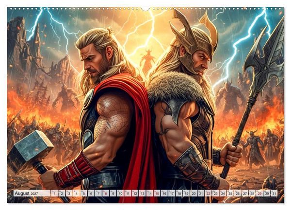 Produktbild: Ragnar&ouml;k &ndash; Die letzte Schlacht der G&ouml;tter (Wandkalender 2027 DIN A2 quer), CALVENDO Monatskalender