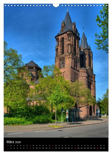 Produktbild: Sa(ar)krale Baukunst - Kirchenarchitektur im Saarland (Wandkalender 2026 DIN A3 hoch), CALVENDO Monatskalender