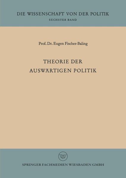 Produktbild: Theorie der ausw&auml;rtigen Politik