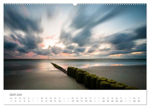 Produktbild: Amrum - Nordseeinsel im Wechsel der Gezeiten (Wandkalender 2026 DIN A2 quer), CALVENDO Monatskalender