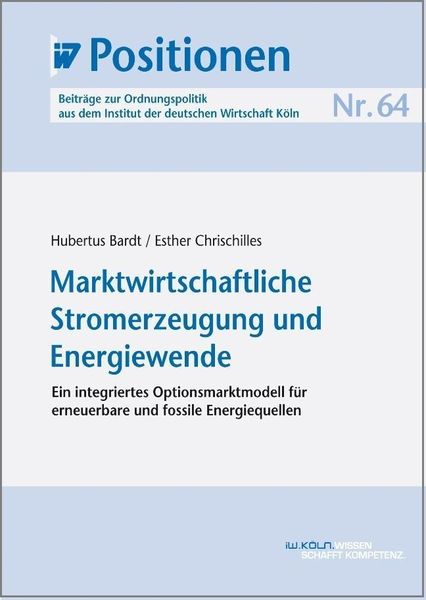 Produktbild: Marktwirtschaftliche Stromerzeugung und Energiewende