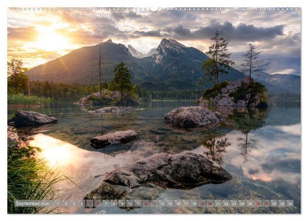 Produktbild: Verzauberte Bergwelten (hochwertiger Premium Wandkalender 2026 DIN A2 quer), Kunstdruck in Hochglanz